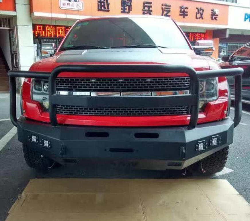 Steel Offroad Ford Ranger Front Nudge Bar F150 Bull Bar With Led Lights