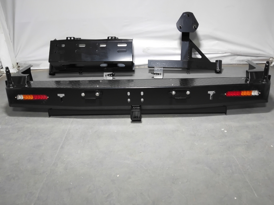 LC80 Rear 80 Series Land Cruiser Winch Bull Bar With Fuel Tank And Spare Tyre Bracket