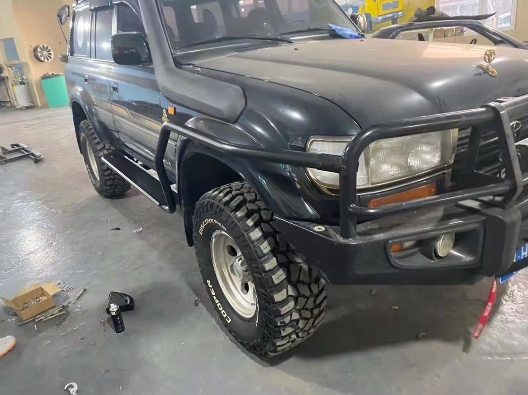 LC80 toyota truck running boards 80 Series Rock Sliders And Brush Bars