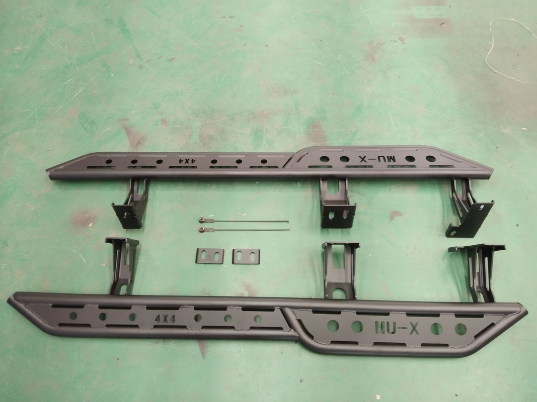 2012-2021 Isuzu Dmax Side Steps Black Off Road Step Bars With Brush