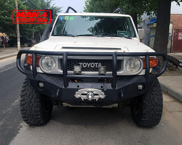 MANx4 TOYOTA Bull Bar front Steel Fj Cruiser Winch Bumper
