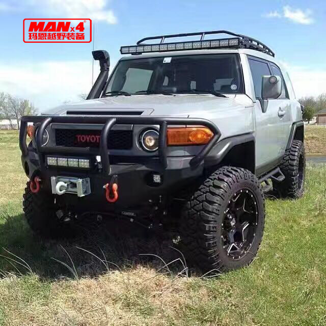 MANx4 TOYOTA Bull Bar front Steel Fj Cruiser Winch Bumper