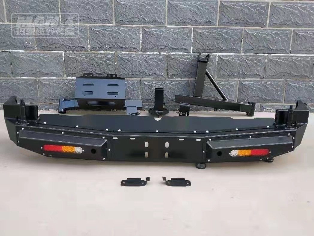 Iron TOYOTA Bull Bar Black FJ Cruiser Rear Bumper With Tire Carrier