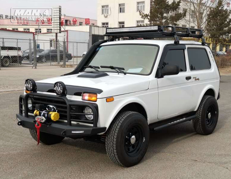 OEM Universal LADA Steel Bull Bar 4x4 Front Bumper With Winch Holder