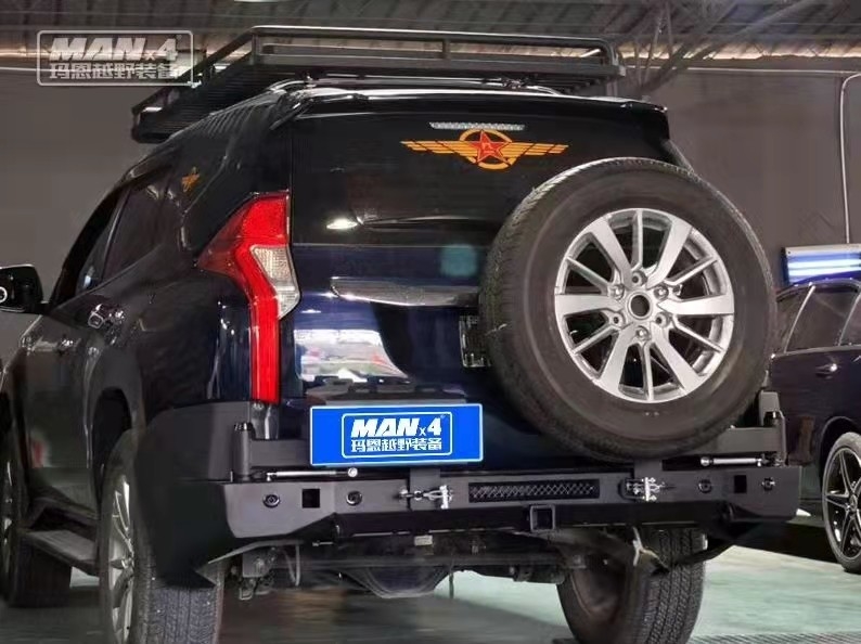 Steel Rear 2015-2020 Pajero Sport Bull Bar Nudge Bar No Loop