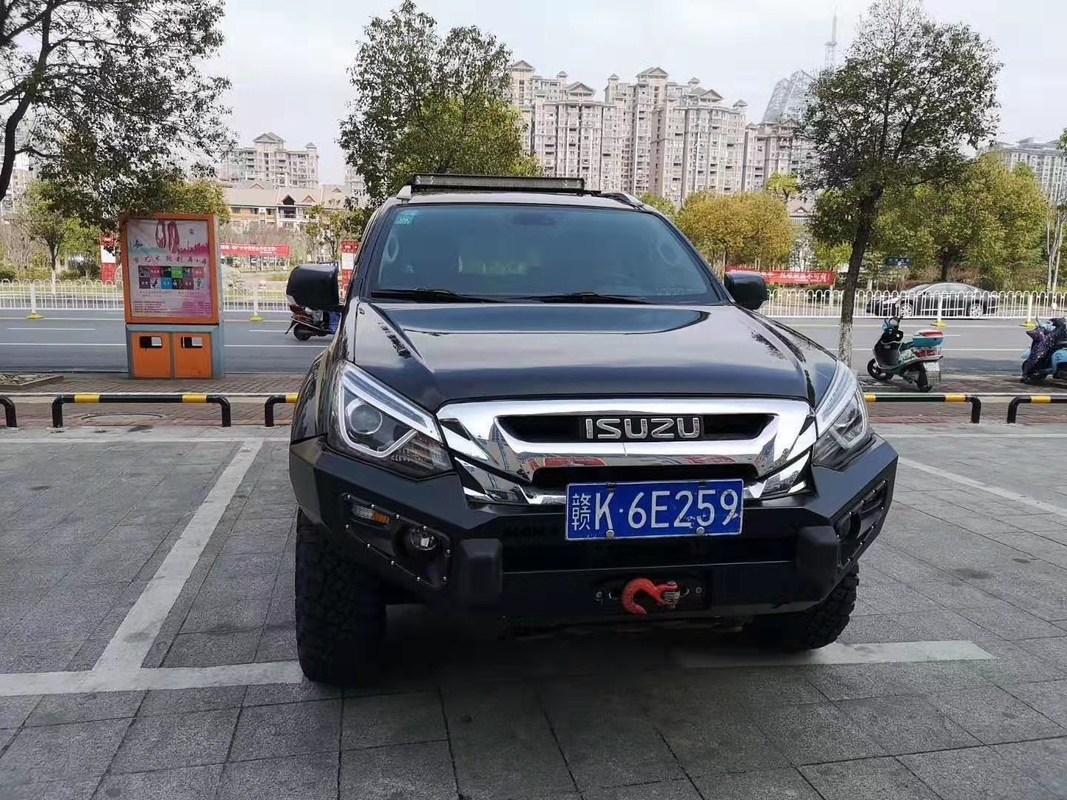 Powder Coated Steel Bull Bar For ISUZU MUX 2018-2020 Compatible Winch