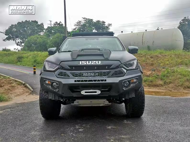 Q235 Steel Front Bumper Replacement Bullbar For Isuzu Dmax 2021