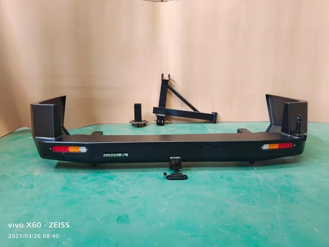 Pajero V73 Rear Bumper Bull Bar Q235 4x4 With Spare Tyre Bracket